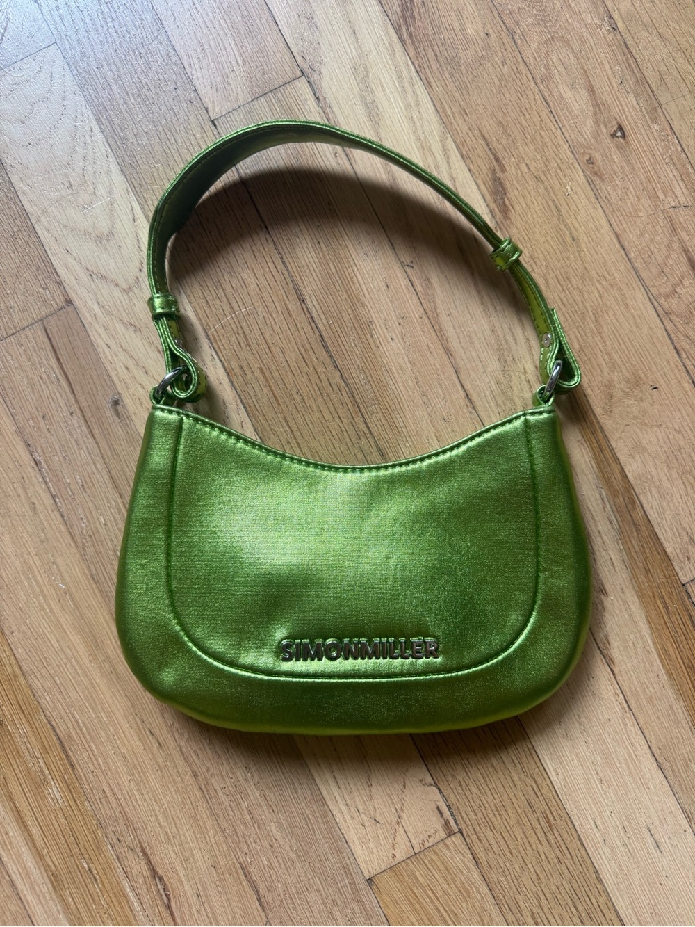 Simon Miller Metallic Lime Green Shoulder Bag